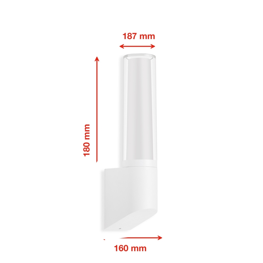 Telefunken 311306TF - LED āra sienas gaismeklis LED/8W/230V 4000K IP44 balts