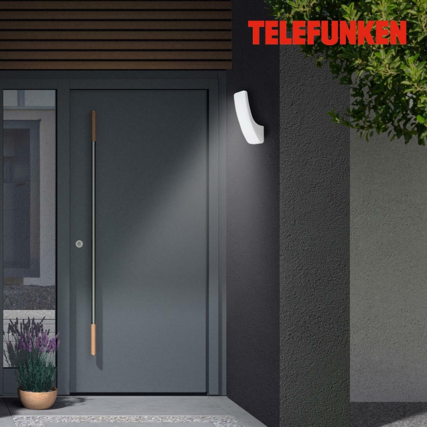 Telefunken 311604TF - LED Āra sienas lampa LED/15W/230V IP44 sudraba