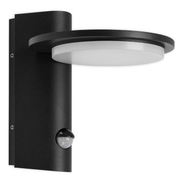 Telefunken 312505TF-LED Āra sienas lampa ar sensoru LED/10W/230V IP44 melna