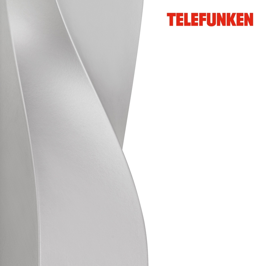 Telefunken 312704TF - LED Āra sienas lampa 2xLED/5,5W/230V IP44 sudraba