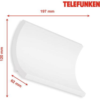 Telefunken 312806TF - LED Āra sienas lampa 2xLED/6W/230V IP44 balta