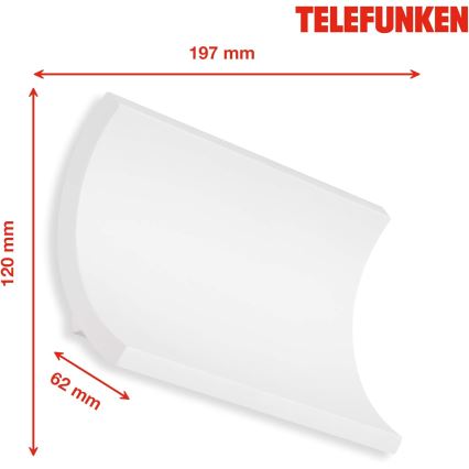 Telefunken 312806TF - LED Āra sienas lampa 2xLED/6W/230V IP44 balta