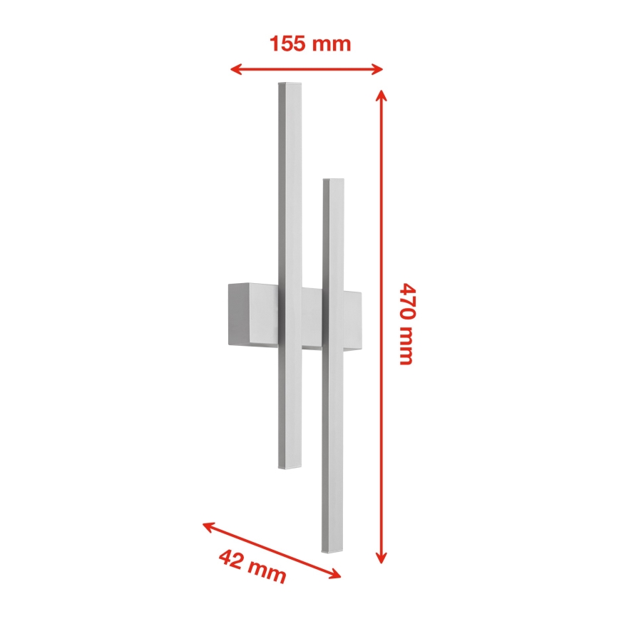 Telefunken 313204TF - LED Āra sienas lampa 2xLED/8W/230V IP44
