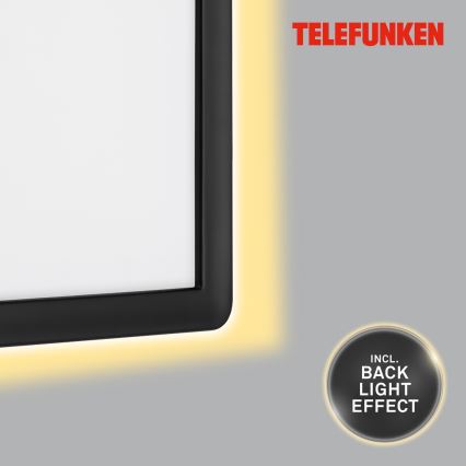 Telefunken 313605TF - LED Āra sienas lampa LED/16W/230V IP44 melna