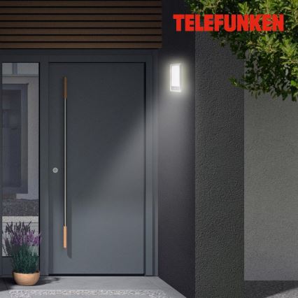 Telefunken 313904TF - LED Āra sienas lampa ar sensoru LED/16W/230V IP44