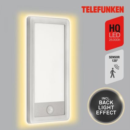 Telefunken 313904TF - LED Āra sienas lampa ar sensoru LED/16W/230V IP44