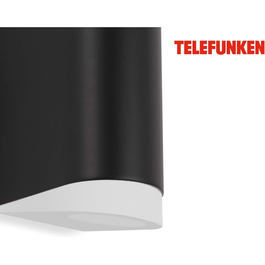 Telefunken 314905TF - LED Āra sienas lampa 2xGU10/5W/230V IP44 melna