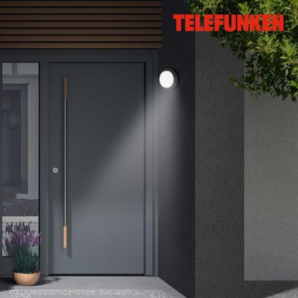 Telefunken 315305TF - LED Āra sienas lampa ar sensoru LED/12W/230V IP44 melna