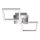 Telefunken 318508TF - LED Griestu lampa ar sensoru FRAME LED/12W/230V 3000K matēts hroms