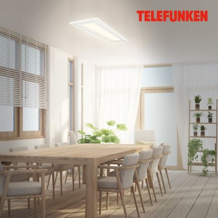Telefunken 318906TF - LED RGBW aptumšojams griestu gaismeklis LED/24W/230V 3000-6500K 25x100 cm + tālvadības pults