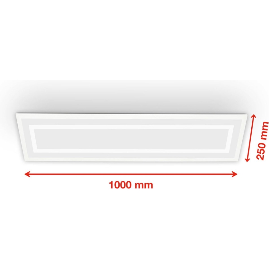Telefunken 318906TF - LED RGBW aptumšojams griestu gaismeklis LED/24W/230V 3000-6500K 25x100 cm + tālvadības pults