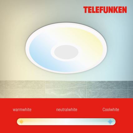 Telefunken 319306TF - LED RGBW Aptumšojama lampa LED/22W/230V 2700-6500K + tālvadības pults