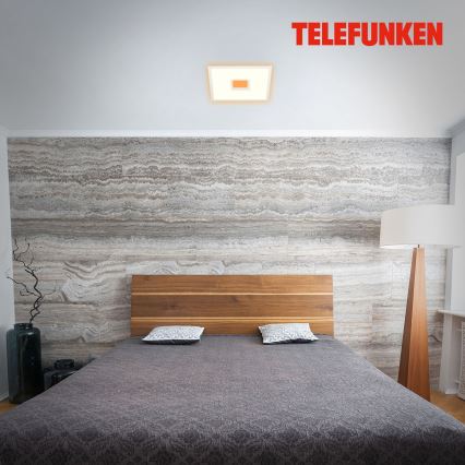 Telefunken 319406TF - RGBW Aptumšojama griestu lampa LED/24W/230V 2700-6500K balta + tālvadības pults