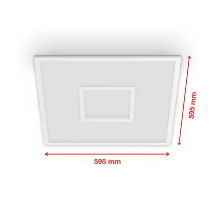 Telefunken 319506TF - RGBW Aptumšojama griestu lampa LED/36W/230V 2700-6500K balta + tālvadības pults