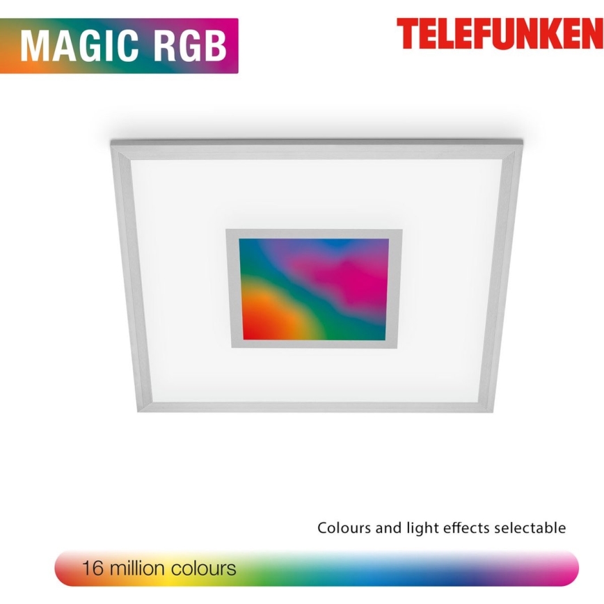 Telefunken 319704TF - LED RGB Aptumšojama griestu lampa LED/24W/230V 3000-6500K + tālvadības pults