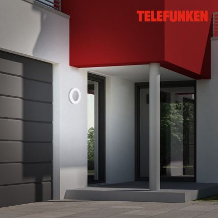 Telefunken 320904TF - LED Āra sienas lampa LED/24W/230V IP44 balta