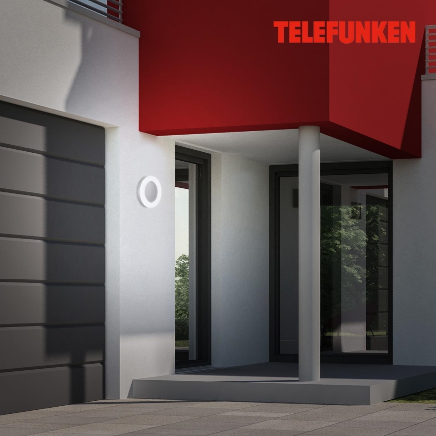 Telefunken 320904TF - LED Āra sienas lampa LED/24W/230V IP44 balta