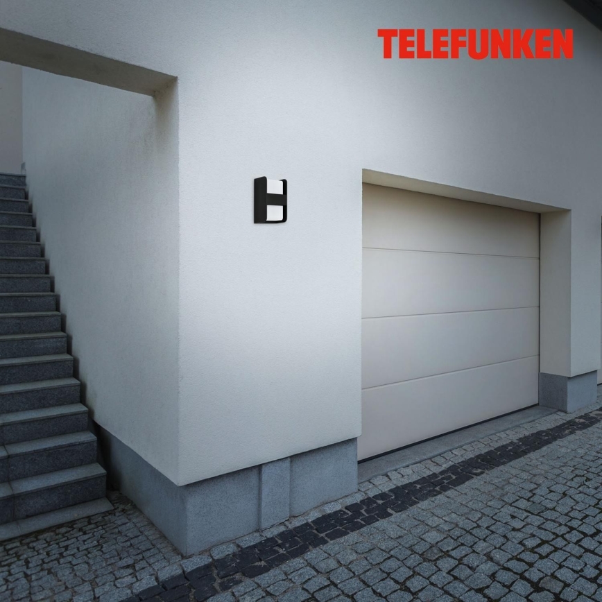 Telefunken 321005TF - Āra sienas lampa 1xE27/12W/230V IP44 melna