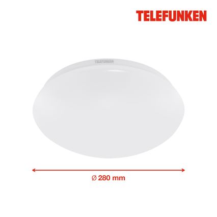 Telefunken 601206TF - LED Vannas istabas griestu lampa ar sensoru LED/15W/230V IP44 d. 28 cm