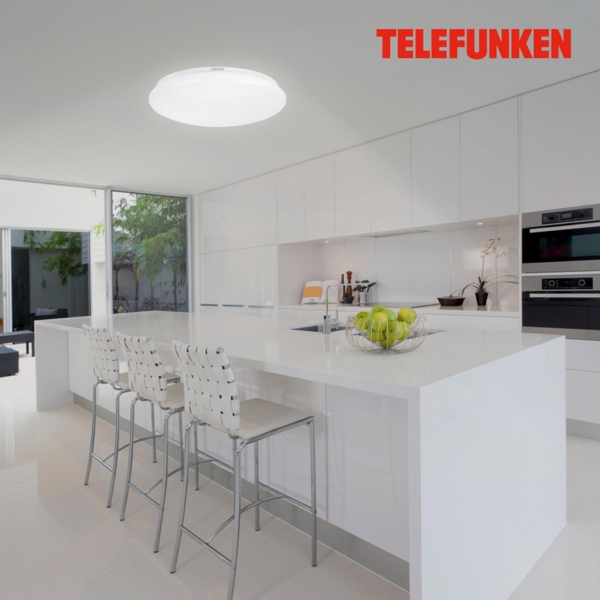 Telefunken 601306TF - LED Vannas istabas griestu lampa ar sensoru LED/20W/230V IP44 d. 40 cm