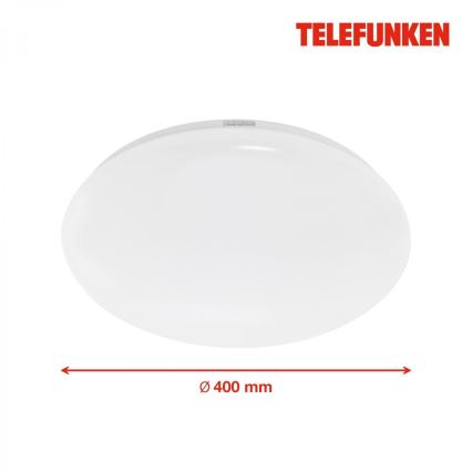 Telefunken 601306TF - LED Vannas istabas griestu lampa ar sensoru LED/20W/230V IP44 d. 40 cm