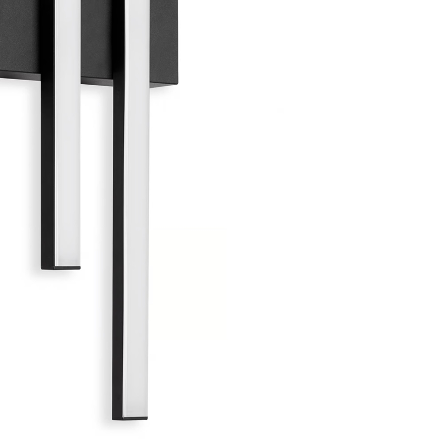 Telefunken - LED āra sienas gaismeklis 2xLED/4W/230V IP44 melns