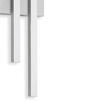 Telefunken - LED āra sienas gaismeklis 2xLED/4W/230V IP44 sudraba