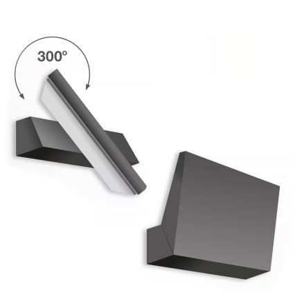 Telefunken - LED āra sienas gaismeklis LED/10W/230V IP44 melns