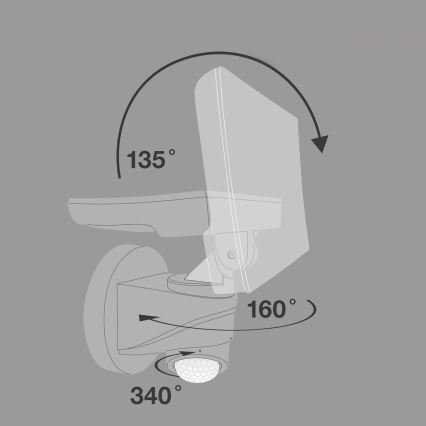 Telefunken - LED prožektors ar sensoru LED/16W/230V