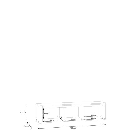 Televīzijas galds INAR melns