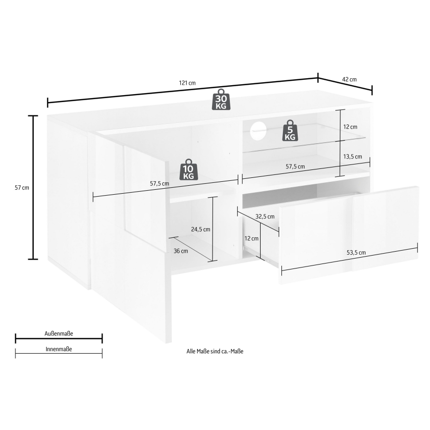 Televizora galds SERIAN Sonoma ozols