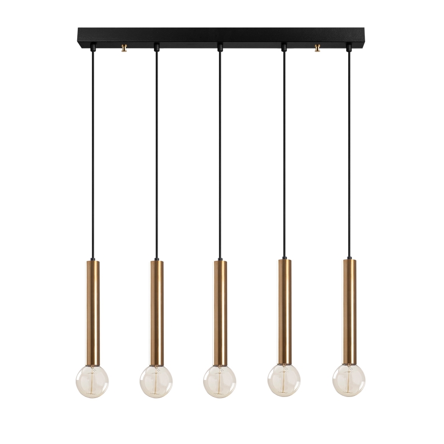 TEMPO piekaramā lustra 5xE27/40W/230V, zelta