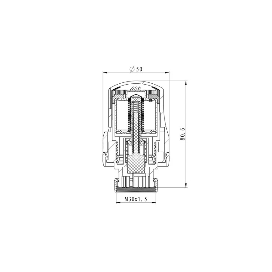 Termostata galva M30x1,5