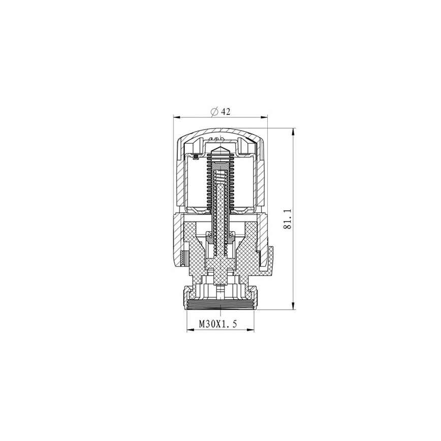 Termostata galva M30x1,5