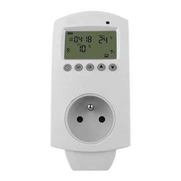 Termostats ar 230V kontaktligzdu, Wi‑Fi (Tuya)