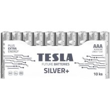 Tesla Batteries - 10 gab. Sārmaina baterija AAA SILVER+ 1,5V