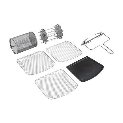 TESLA Electronics AirCook & Grill - Viedā daudzfunkcionālā digitālā karstā gaisa fritērija 12 l 1800W/230V Wi-Fi