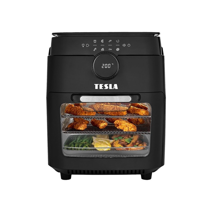 TESLA Electronics AirCook & Grill - Smart daudzfunkcionāls digitālais hot air fryer 12 l 1800W/230V Wi-Fi