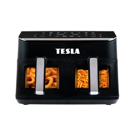 TESLA Electronics AirCook - Multifunkcionāla dubultā digitālā karstā gaisa fritērija 9 l 2400W/230V