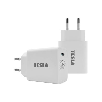 TESLA Electronics - Ātrās uzlādes adapteris Power Delivery 20W balta