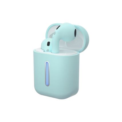 TESLA Electronics - Bezvadu austiņas 300 mAh + 2x 25 mAh IPX4 tirkīza krāsā