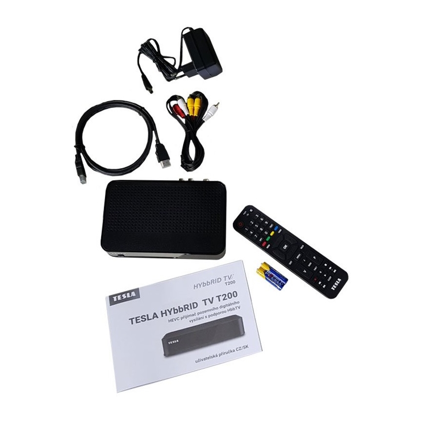 TESLA Electronics - DVB-T2 H.265 (HEVC) uztvērējs 12V + tālvadības pults