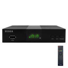 TESLA Electronics - DVB-T2 H.265 (HEVC) uztvērējs 2xAAA + tālvadības pults