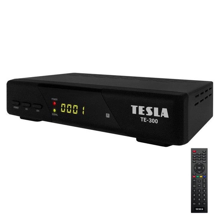 TESLA Electronics - DVB-T2 H.265 (HEVC) uztvērējs, HDMI-CEC + tālvadības pults