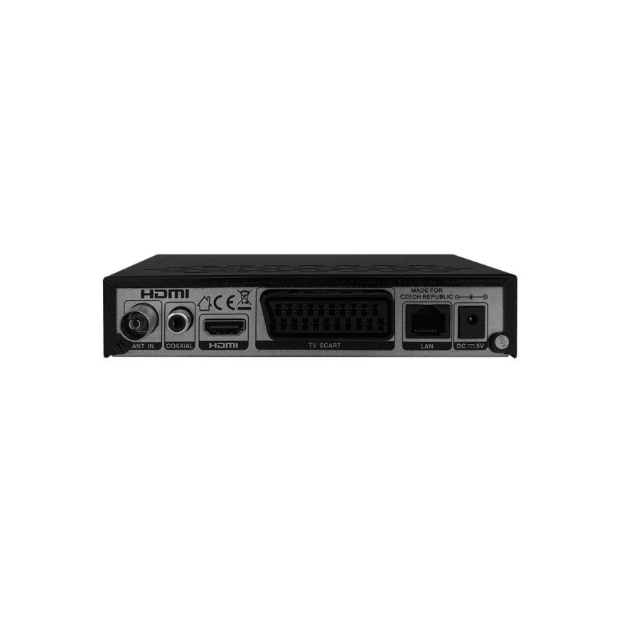 TESLA Electronics - DVB-T2 H.265 (HEVC) uztvērējs, HDMI-CEC + tālvadības pults