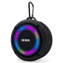 TESLA Electronics - LED RGB Bezvadu skaļrunis 5W/1200 mAh/3,7V IPX7 melna