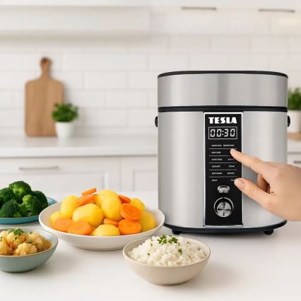 TESLA Electronics MultiCook - Daudzfunkcionāls rīsu vārāmais 2,1 l 400W/230V