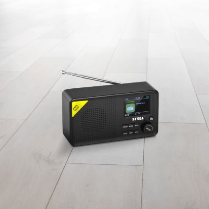 TESLA Electronics - Radio DAB+ FM 5W/4000 mAh melna