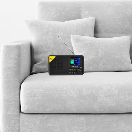 TESLA Electronics - Radio DAB+ FM 5W/4000 mAh melna