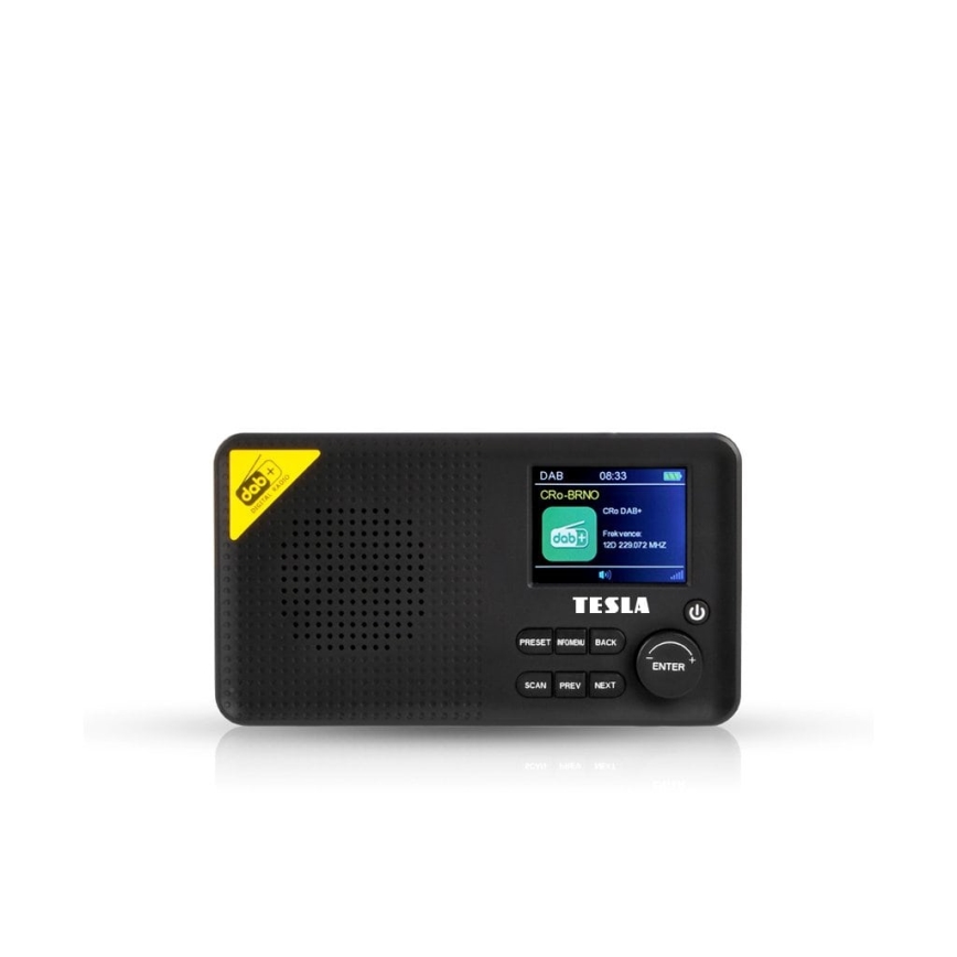 TESLA Electronics - Radio DAB+ FM 5W/4000 mAh melna